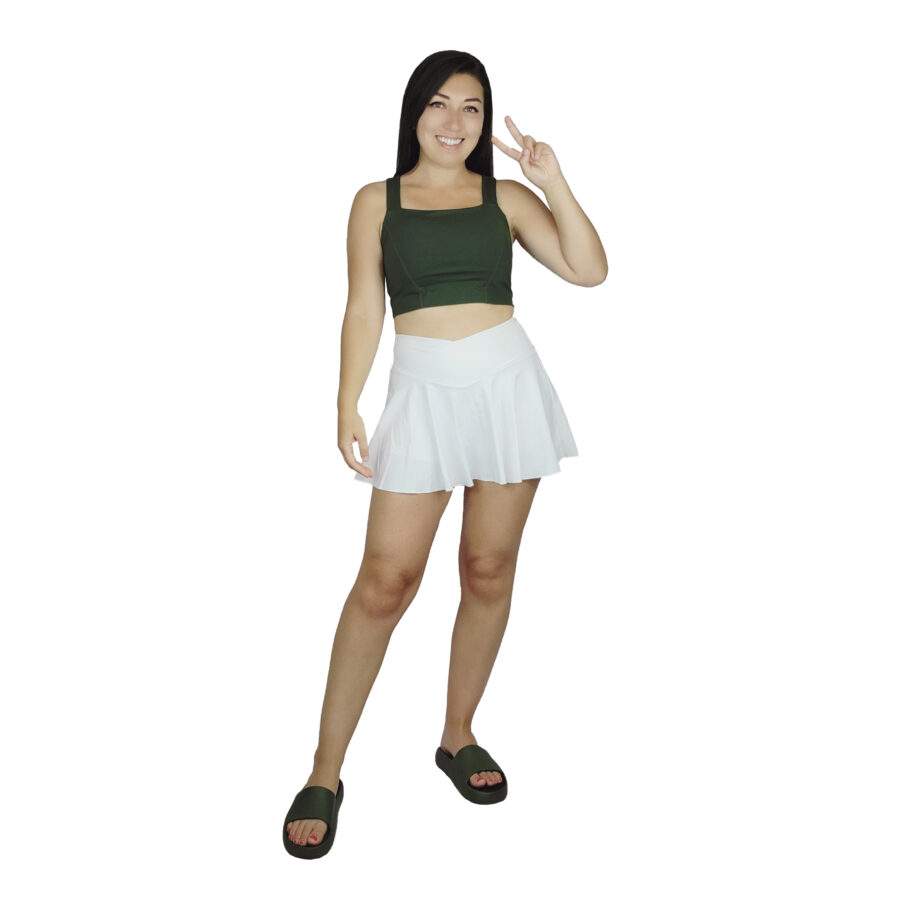 how to style a skort halara athletic skirt with bylt sports bra elaine rau product reviews